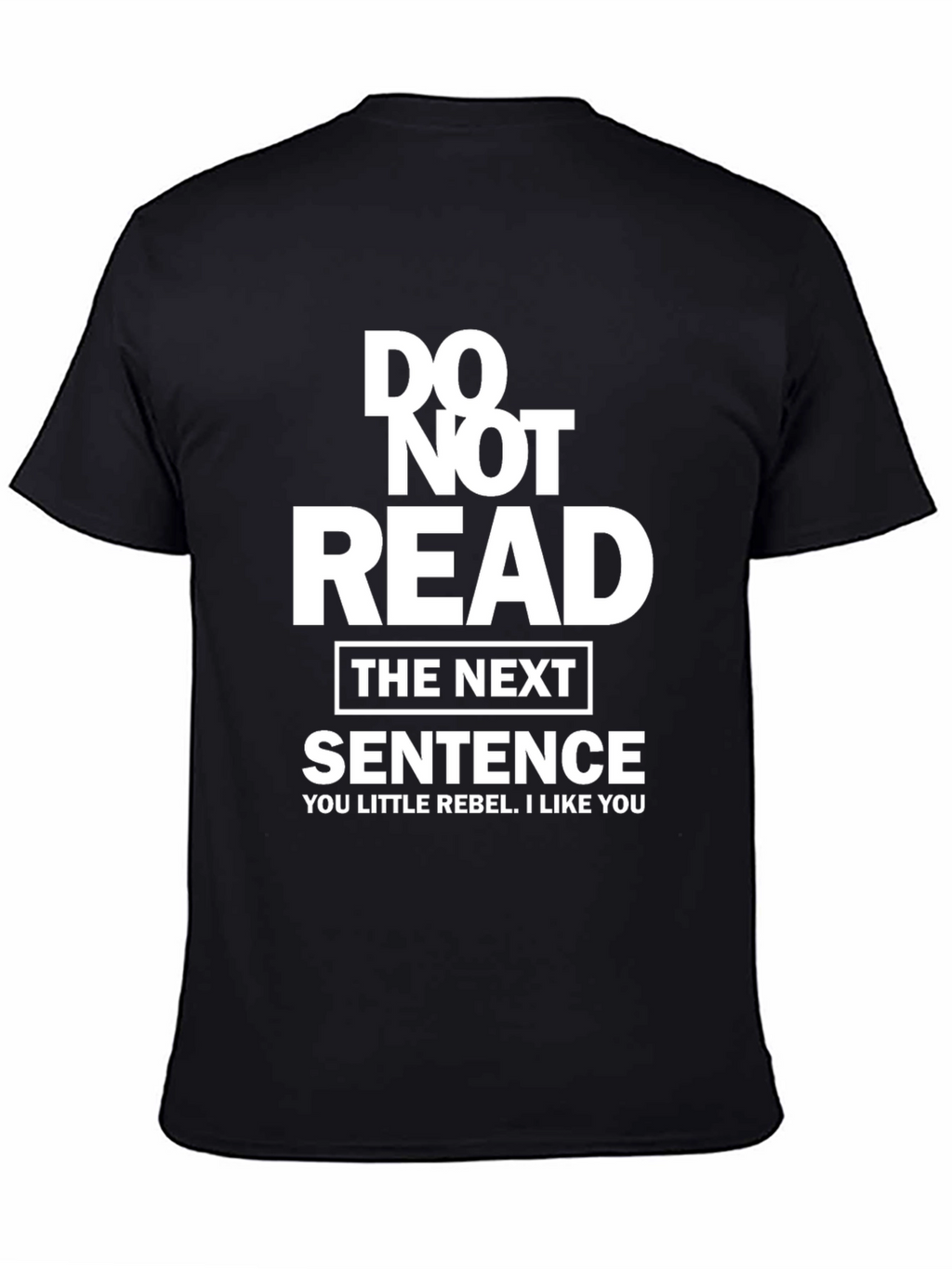 Funny Graphic Tee - Do Not Read