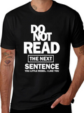 Funny Graphic Tee - Do Not Read