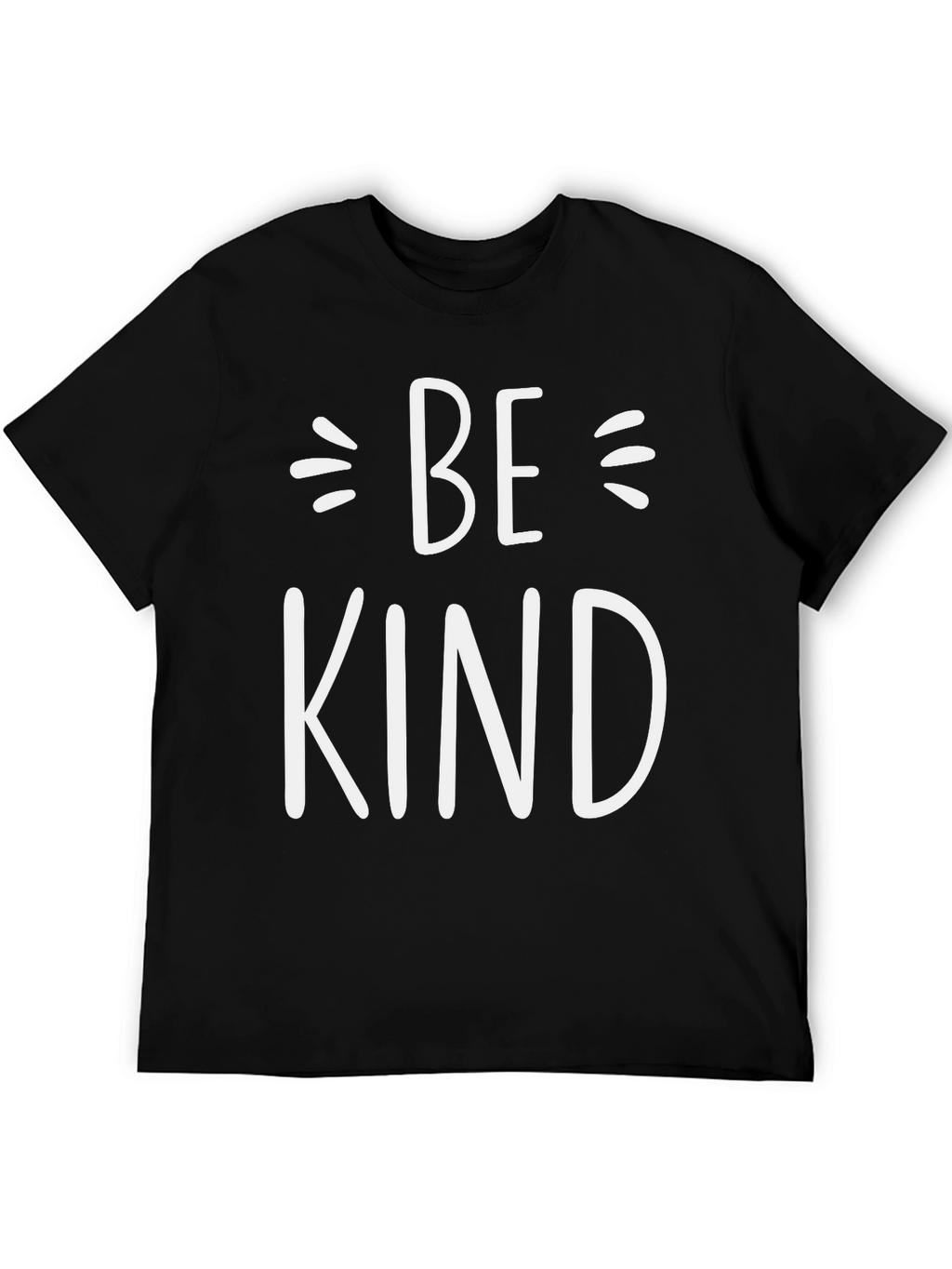 Be Kind Graphic Tee - Black Crew Neck T-Shirt