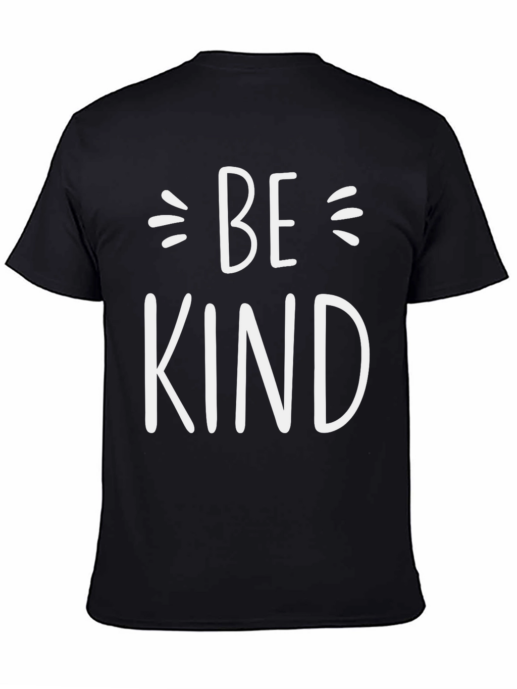 Be Kind Graphic Tee - Black Crew Neck T-Shirt