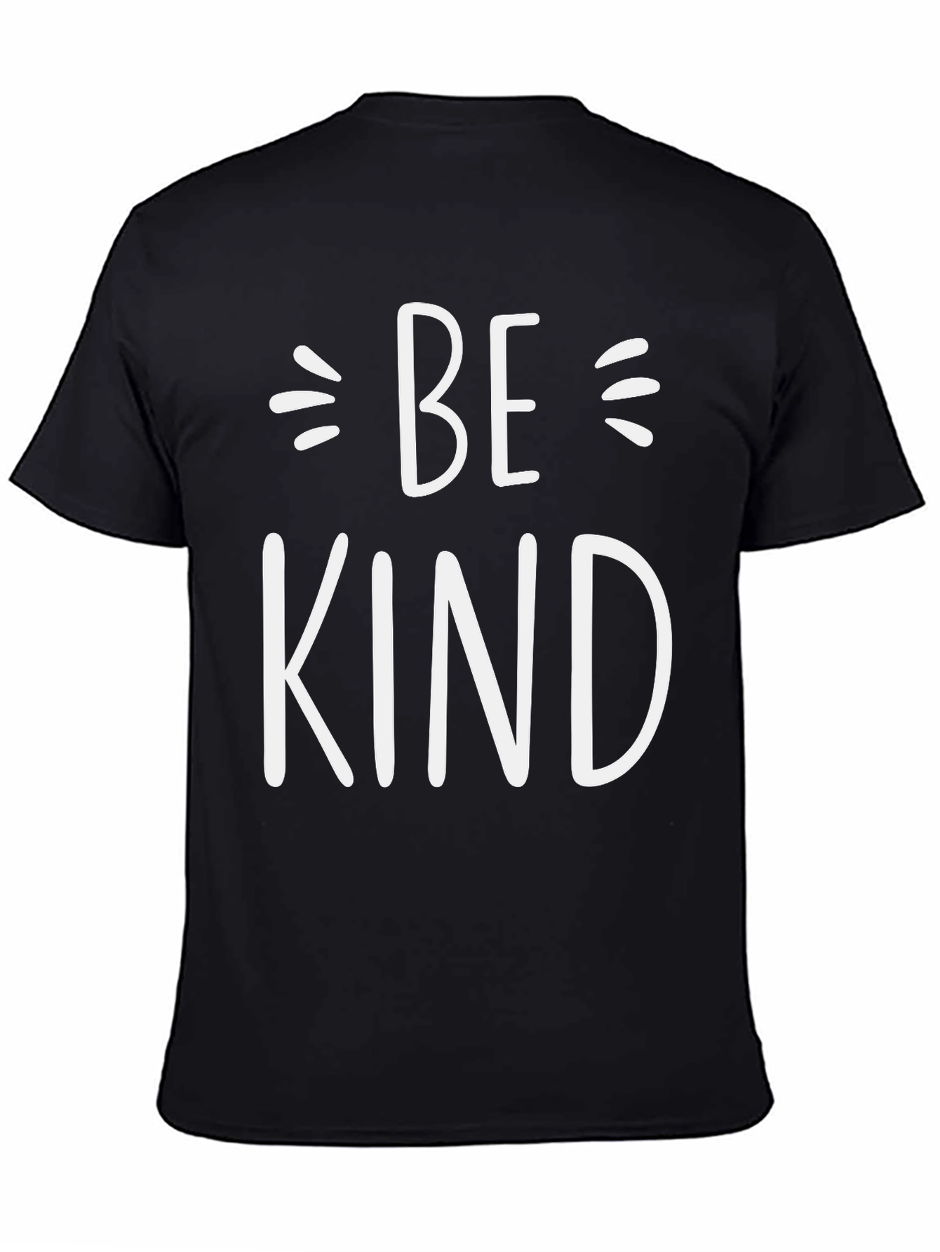 Be Kind Graphic Tee - Black Crew Neck T-Shirt