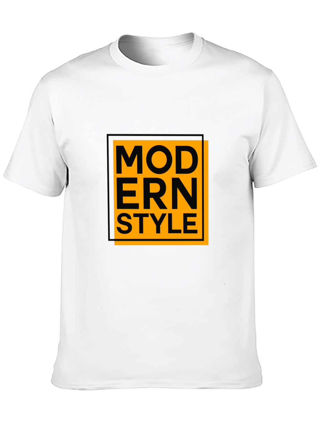 Modern Style Graphic Tee - Black Cotton Blend Shirt