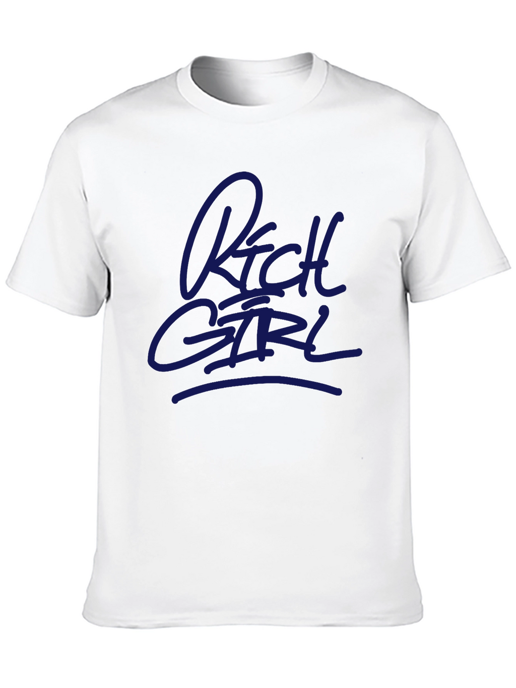 Rich Girl Graphic T-Shirt - Black Crew Neck