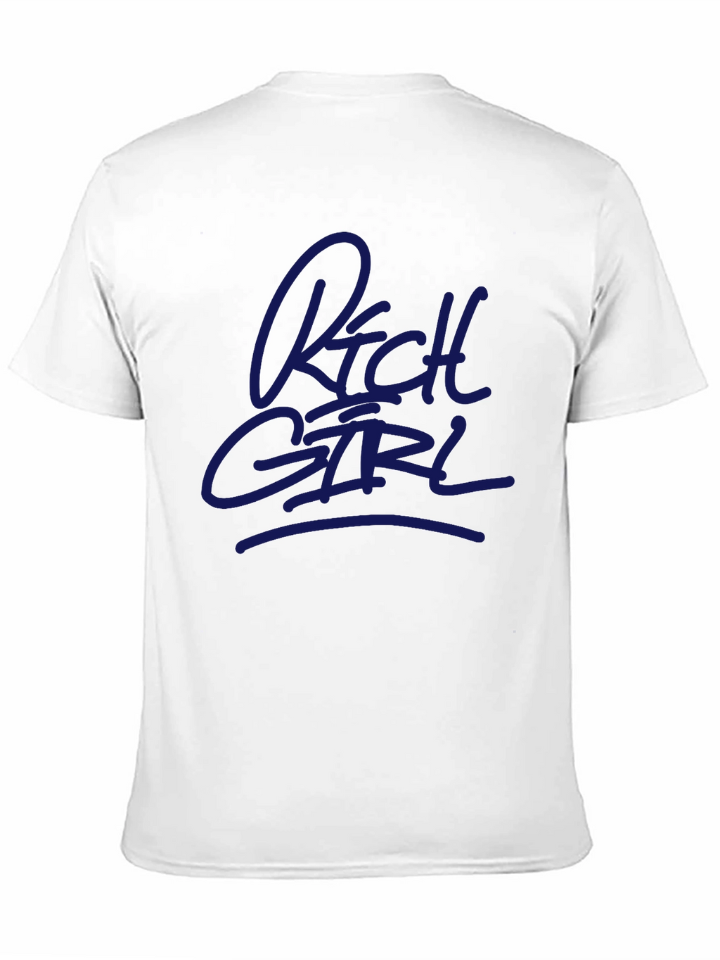 Rich Girl Graphic T-Shirt - Black Crew Neck