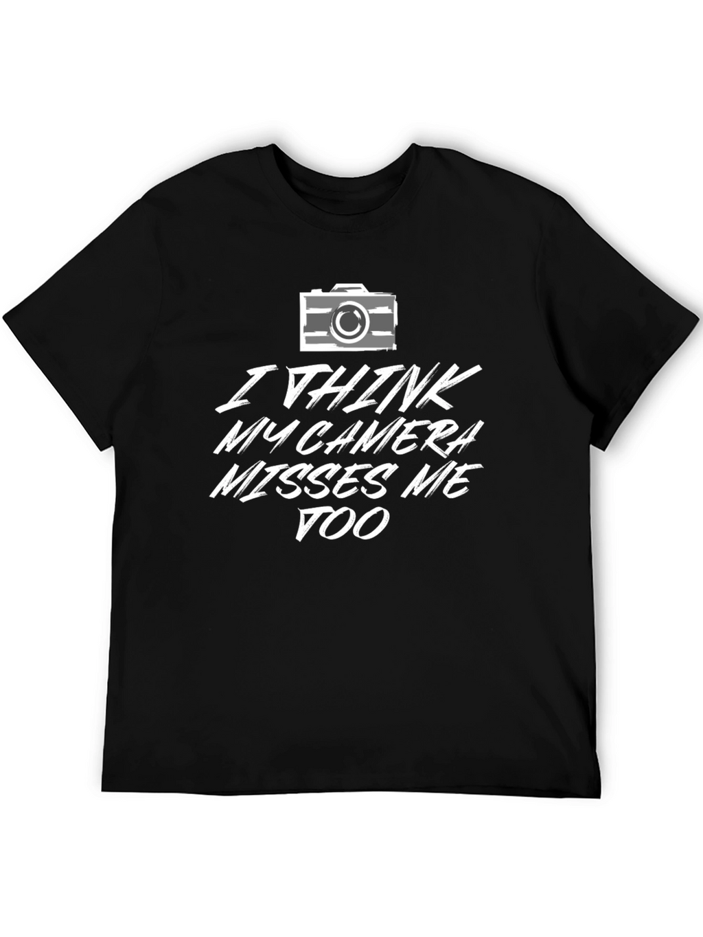 Camera Misses Me Graphic Tee - Photography Lovers T-Shirt