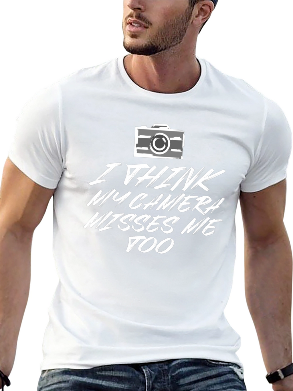 Camera Misses Me Graphic Tee - Photography Lovers T-Shirt