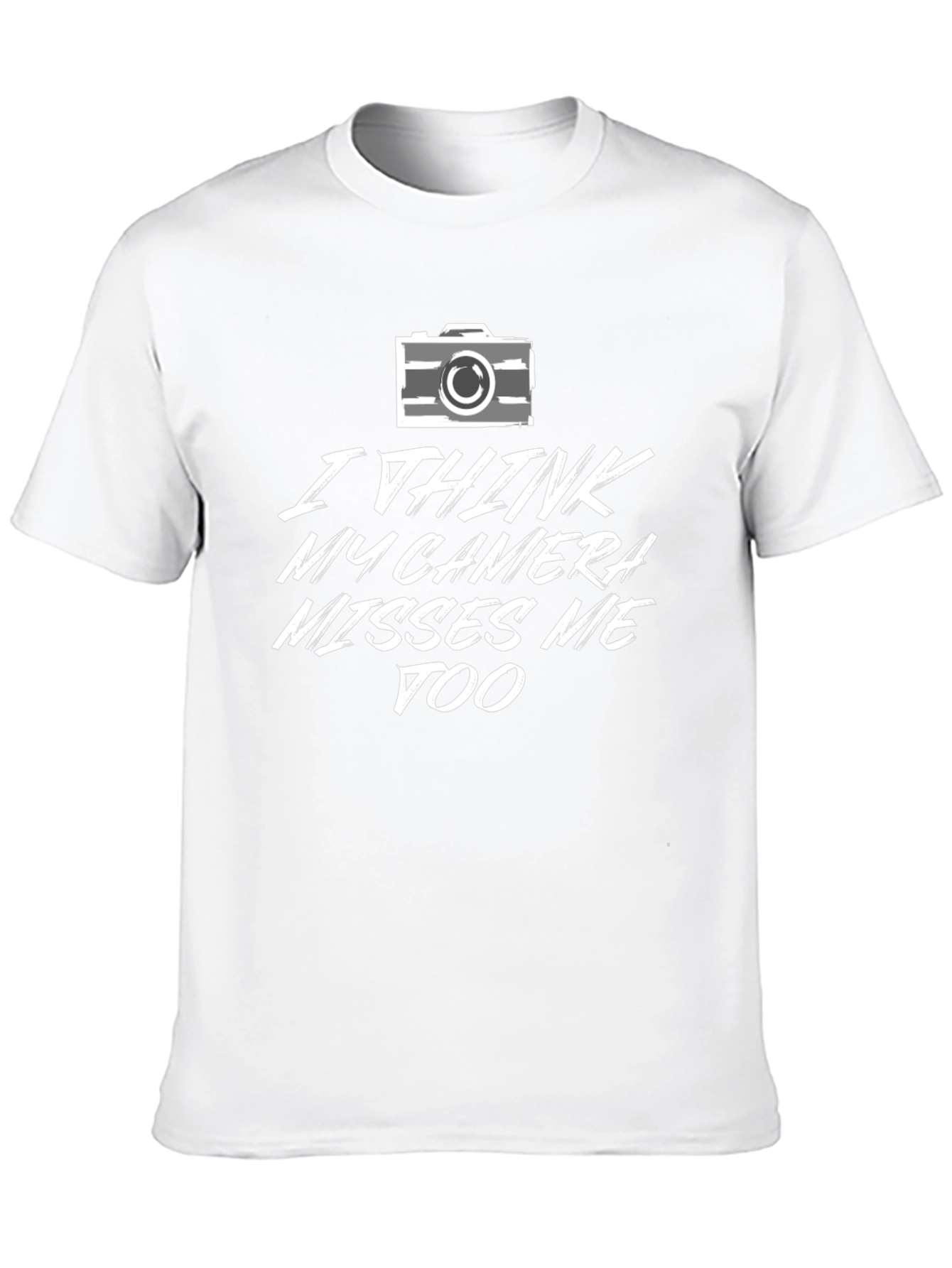 Camera Misses Me Graphic Tee - Photography Lovers T-Shirt
