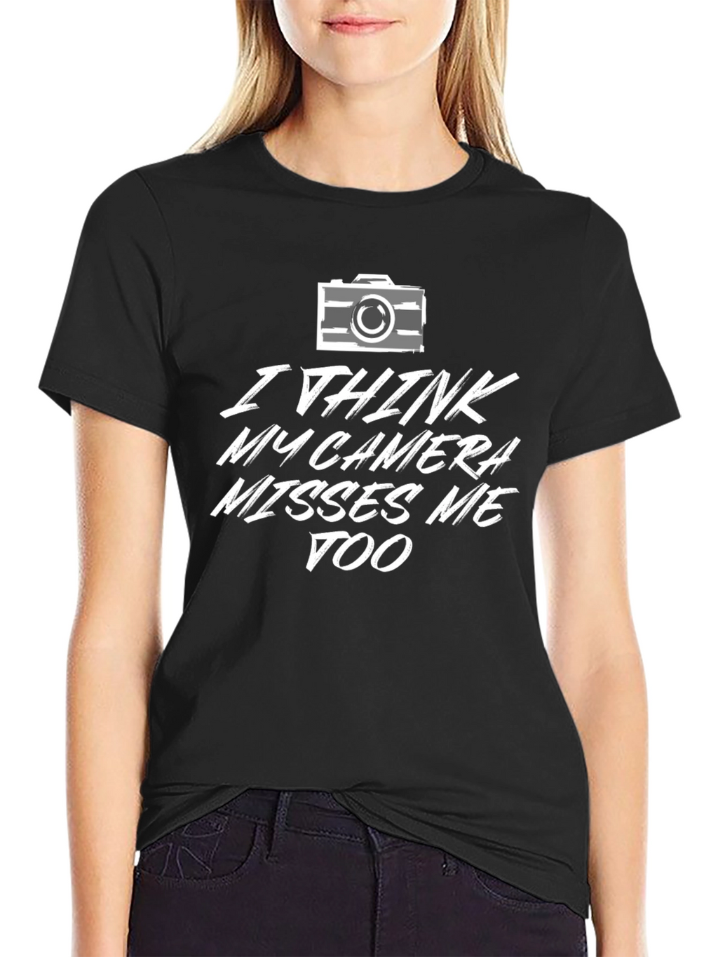Camera Misses Me Graphic Tee - Photography Lovers T-Shirt