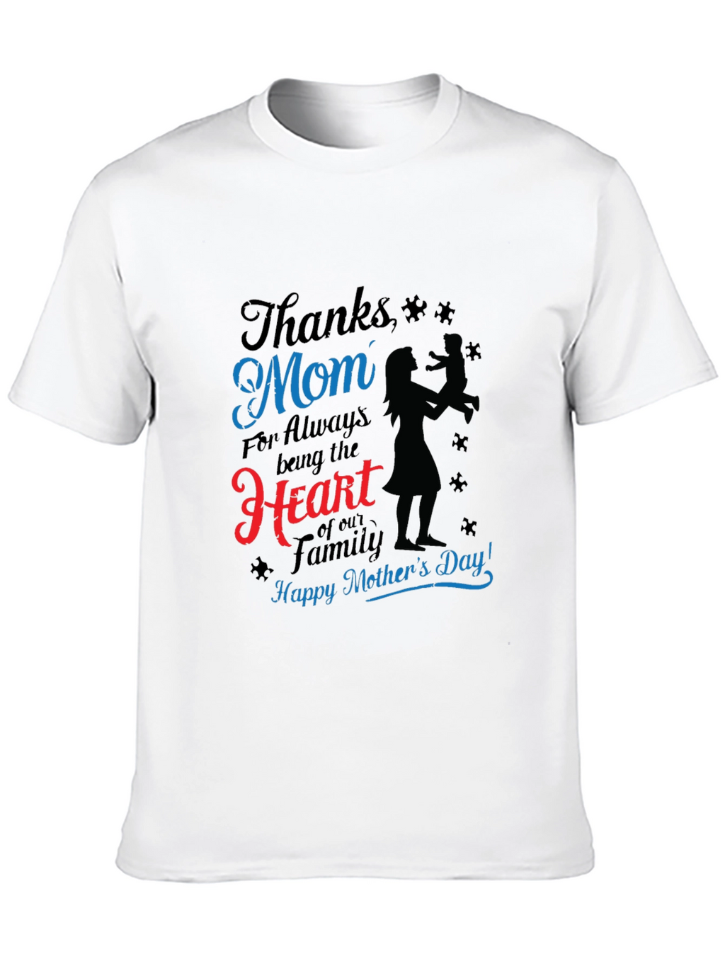 Thanks Mom Graphic T-Shirt - Mothers Day Gift