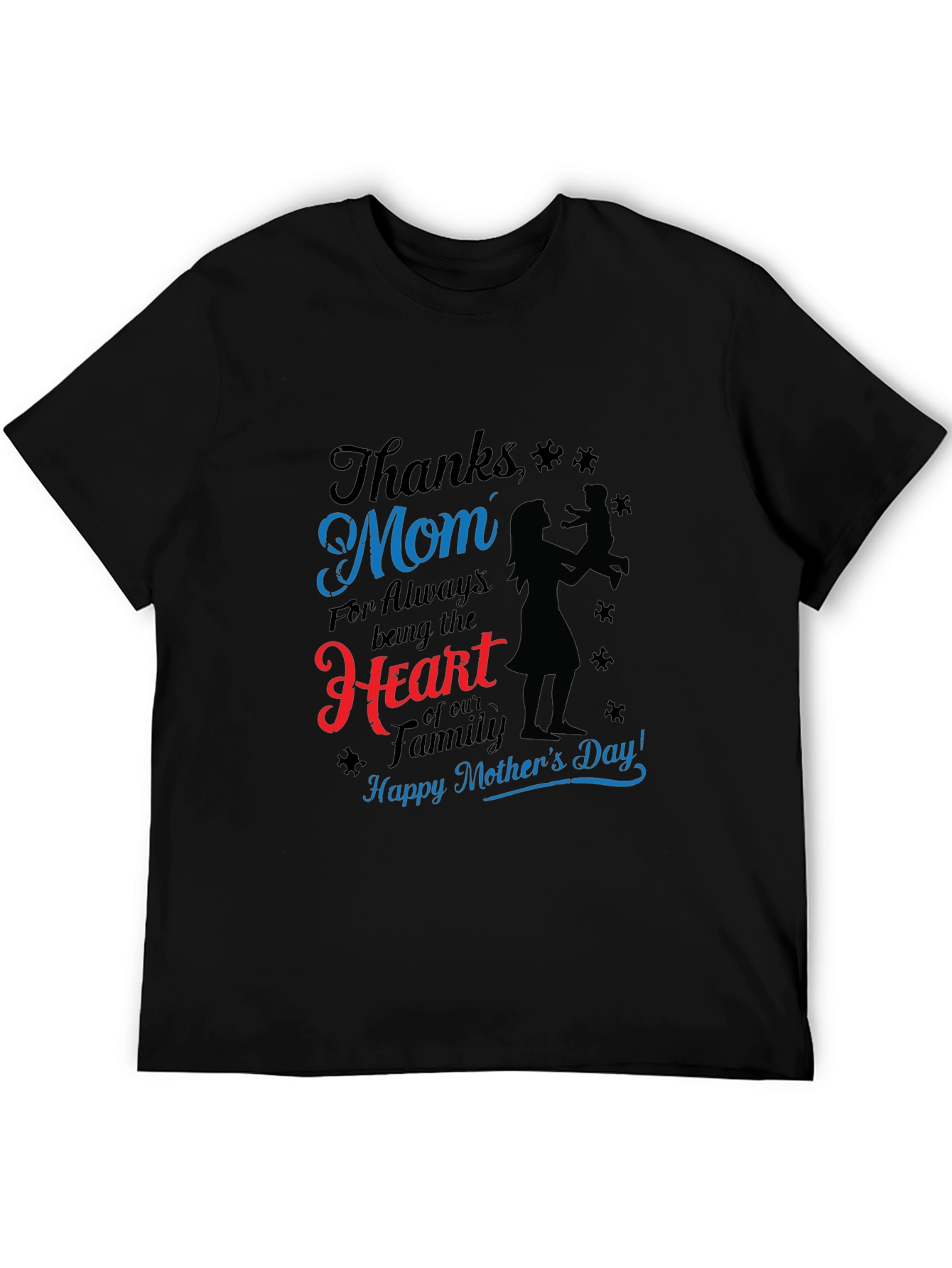 Thanks Mom Graphic T-Shirt - Mothers Day Gift