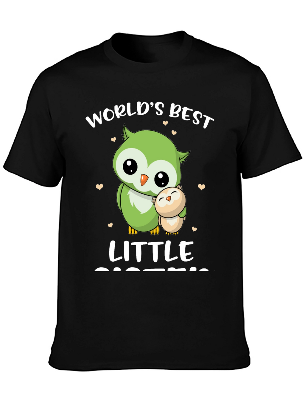 Worlds Best Little Sister Owl T-Shirt