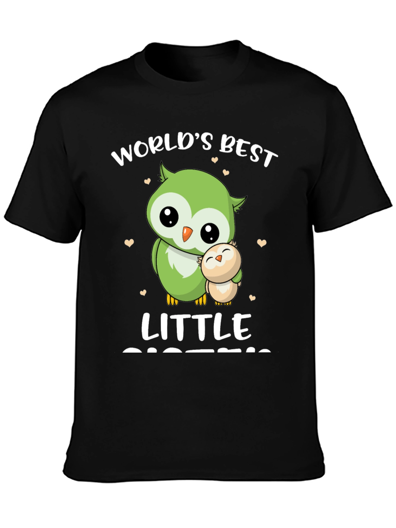 Worlds Best Little Sister Owl T-Shirt