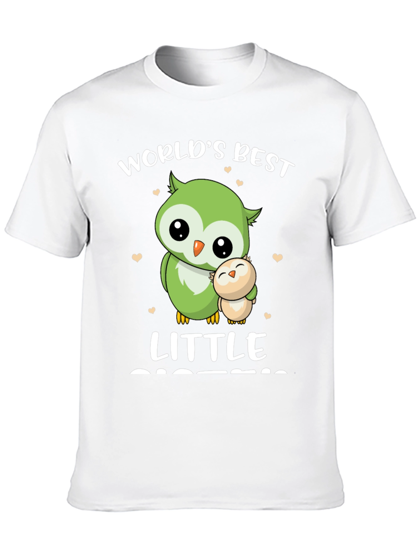 Worlds Best Little Sister Owl T-Shirt
