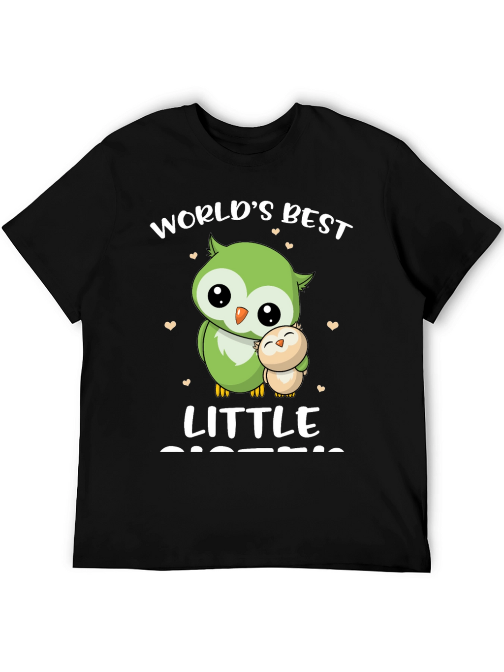 Worlds Best Little Sister Owl T-Shirt