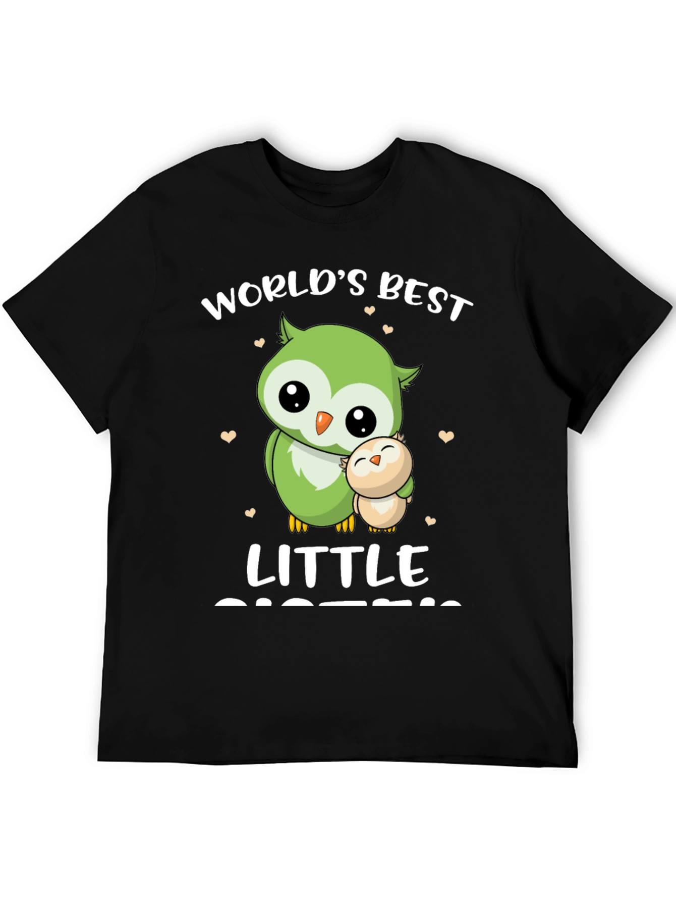 Worlds Best Little Sister Owl T-Shirt