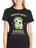 Worlds Best Little Sister Owl T-Shirt