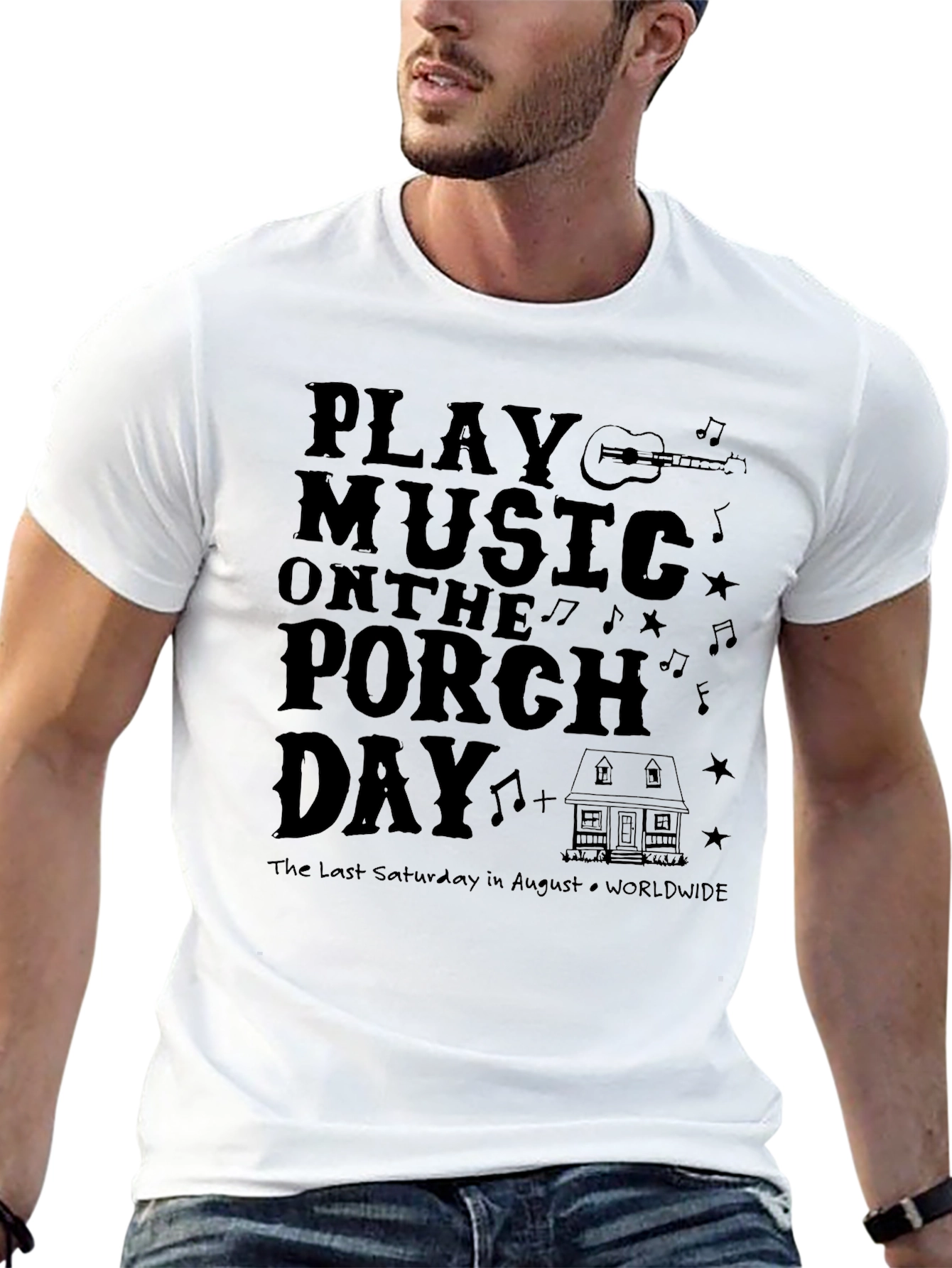 Play Music on the Porch Day T-Shirt