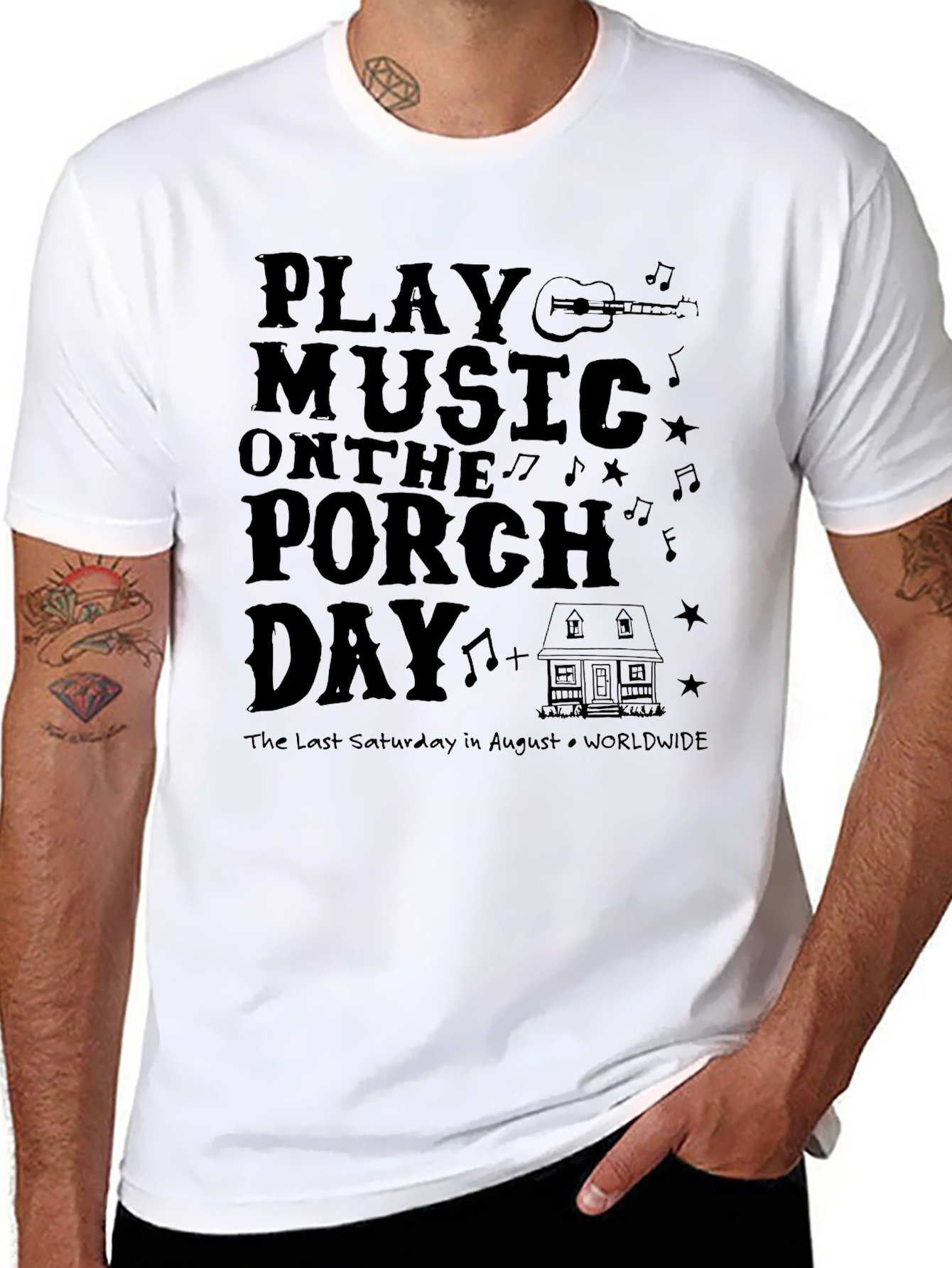 Play Music on the Porch Day T-Shirt
