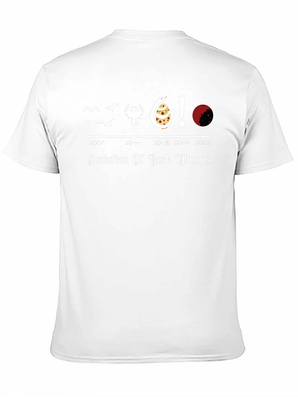 Evolution of Rock Albums Graphic Tee