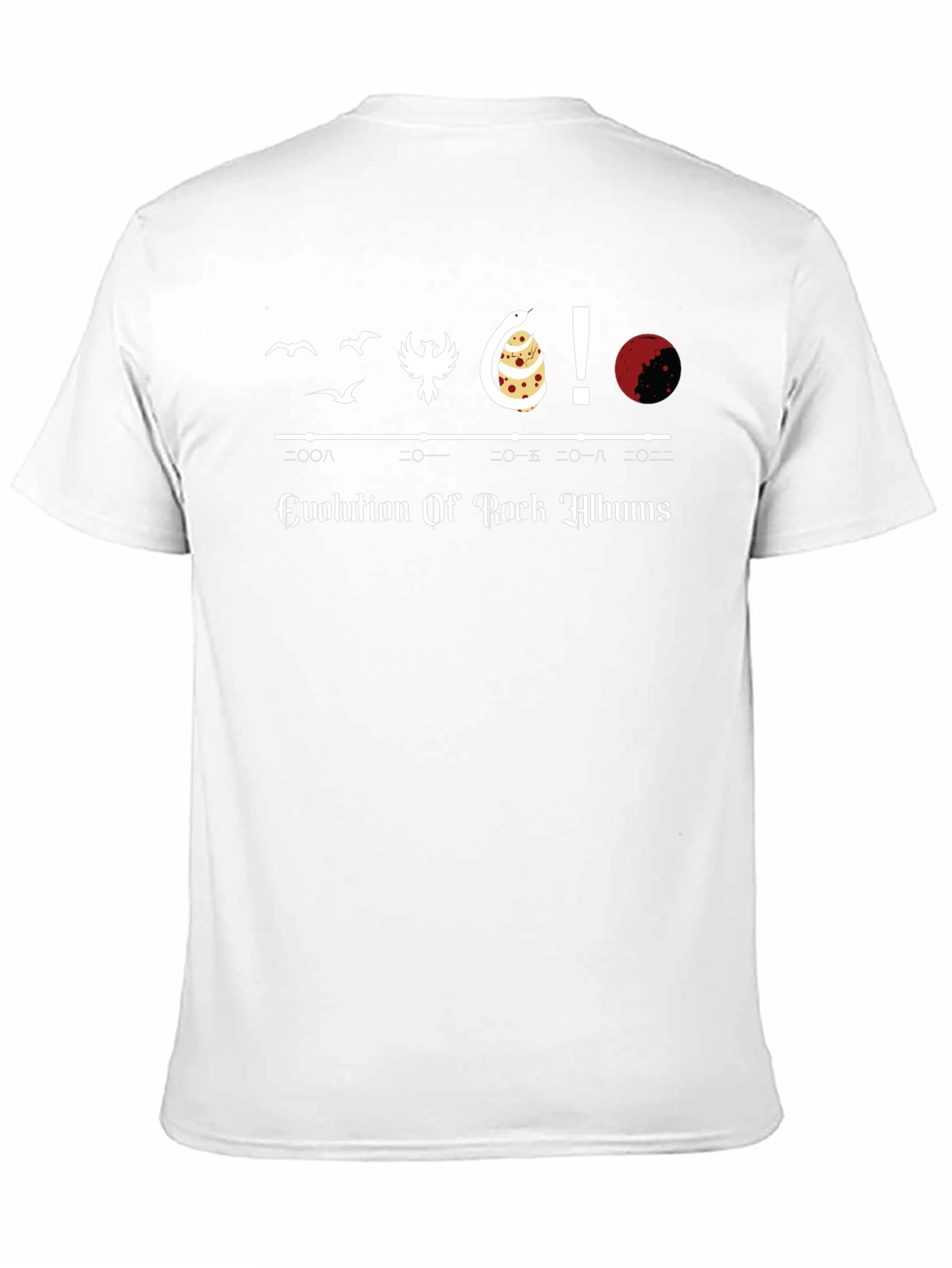 Evolution of Rock Albums Graphic Tee
