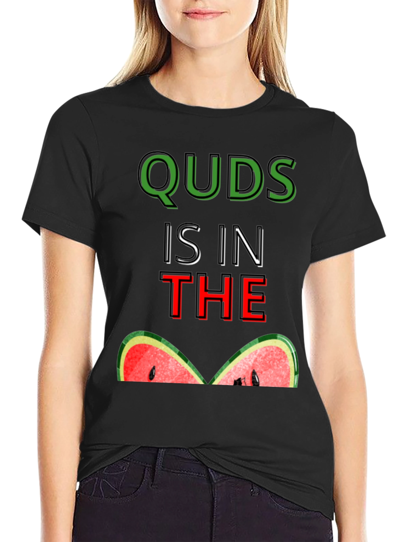Quds is in the Watermelon T-Shirt