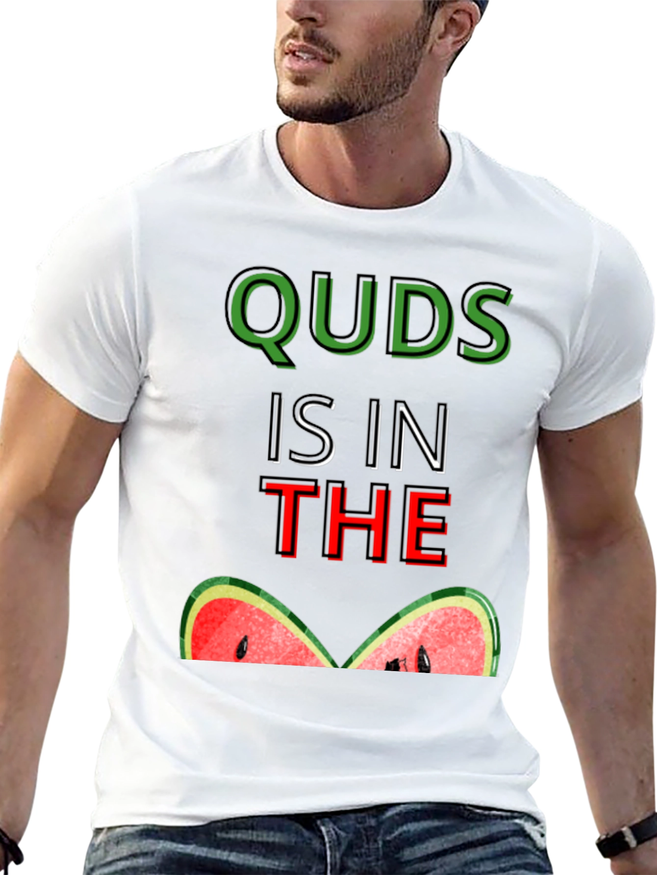 Quds is in the Watermelon T-Shirt
