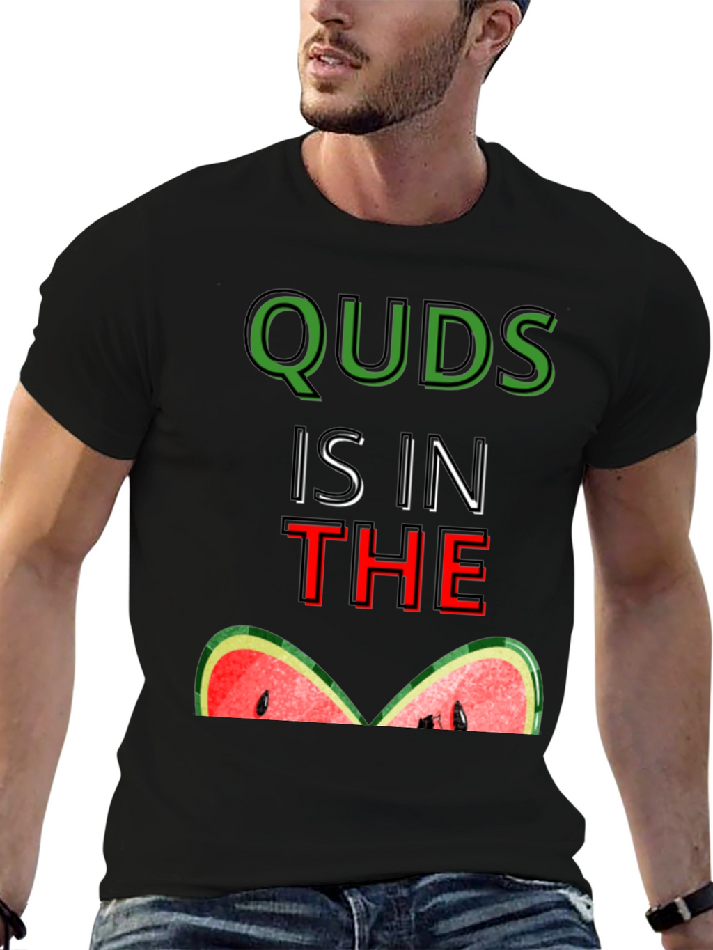 Quds is in the Watermelon T-Shirt