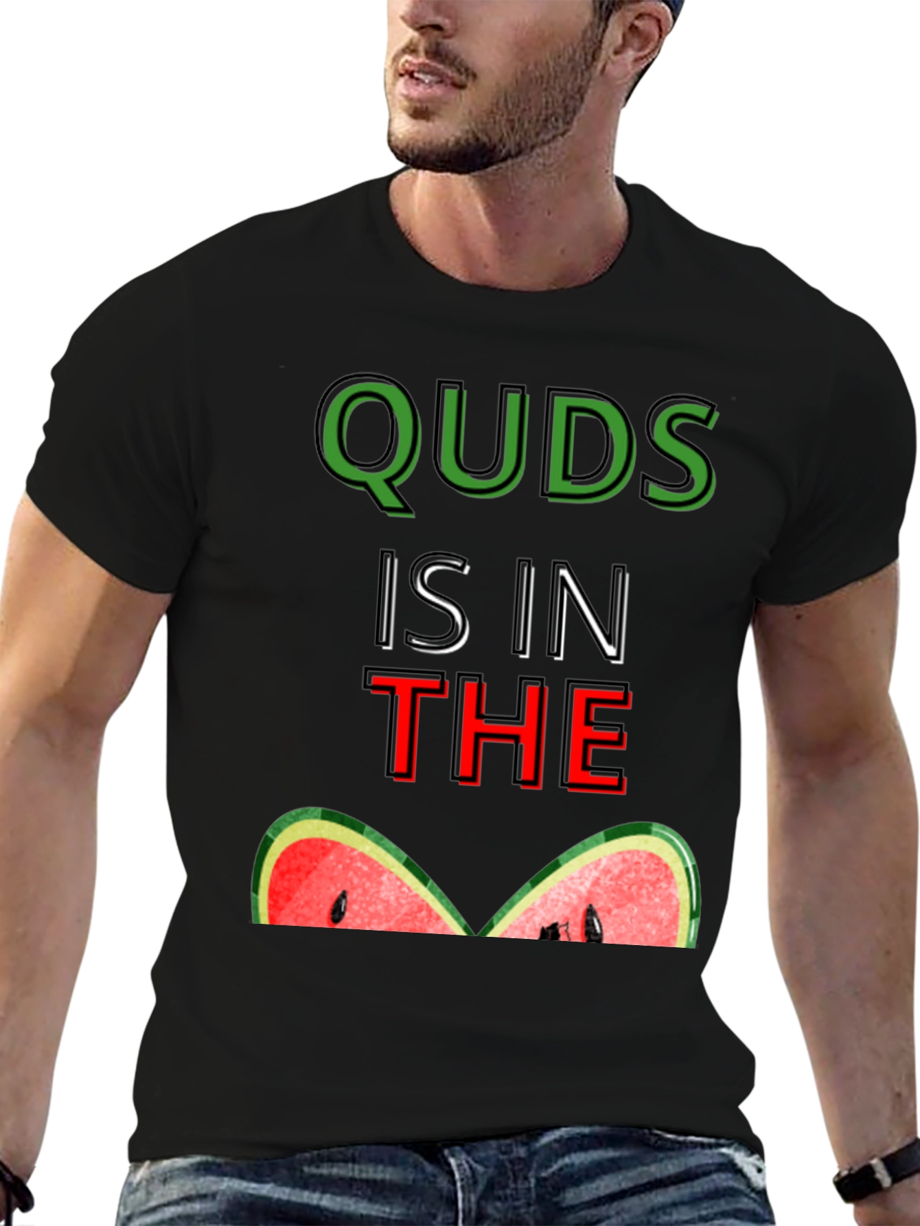 Quds is in the Watermelon T-Shirt