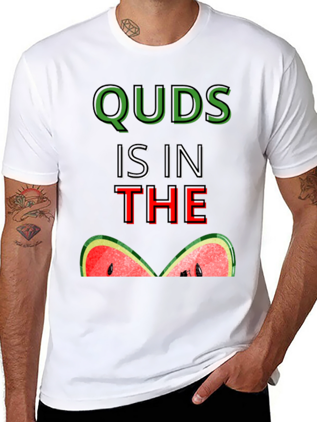 Quds is in the Watermelon T-Shirt