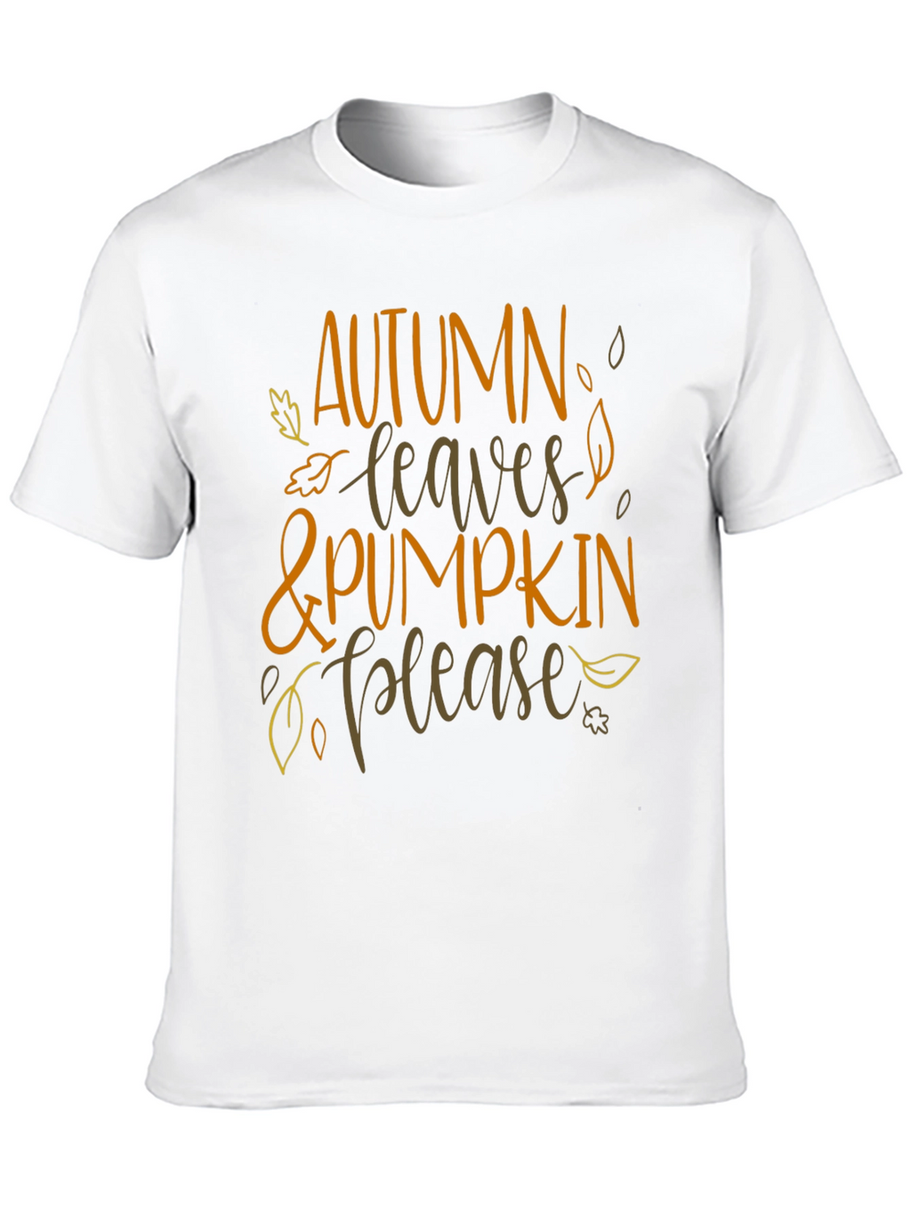 Autumn Leaves & Pumpkin Please T-Shirt