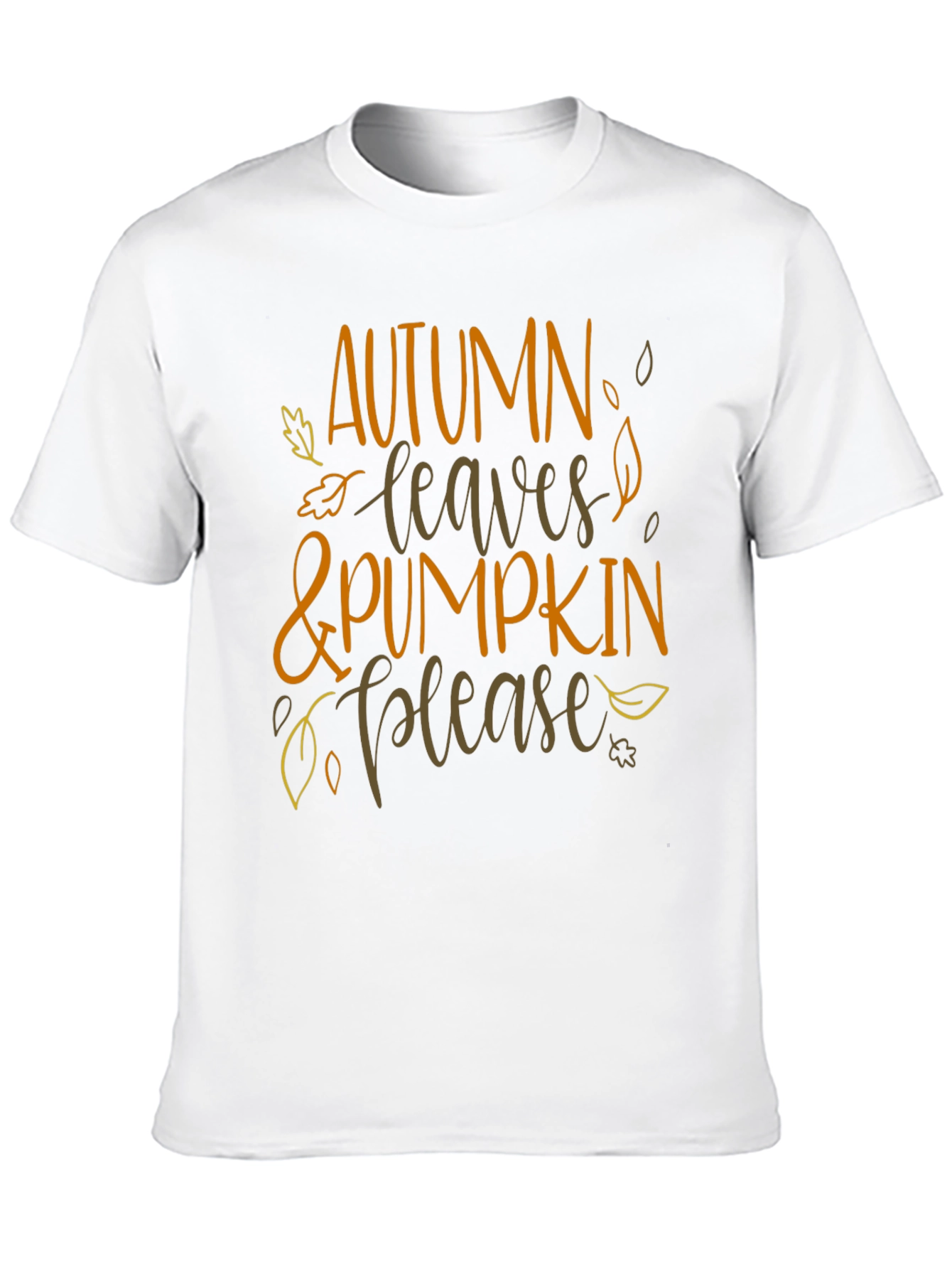 Autumn Leaves & Pumpkin Please T-Shirt