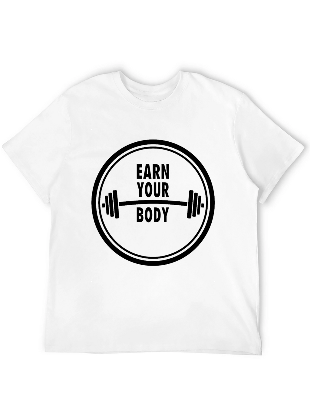 Earn Your Body Black T-Shirt Gym Fitness Tee