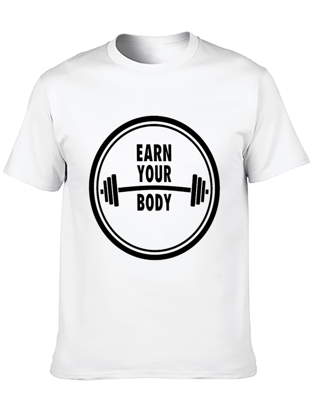 Earn Your Body Black T-Shirt Gym Fitness Tee