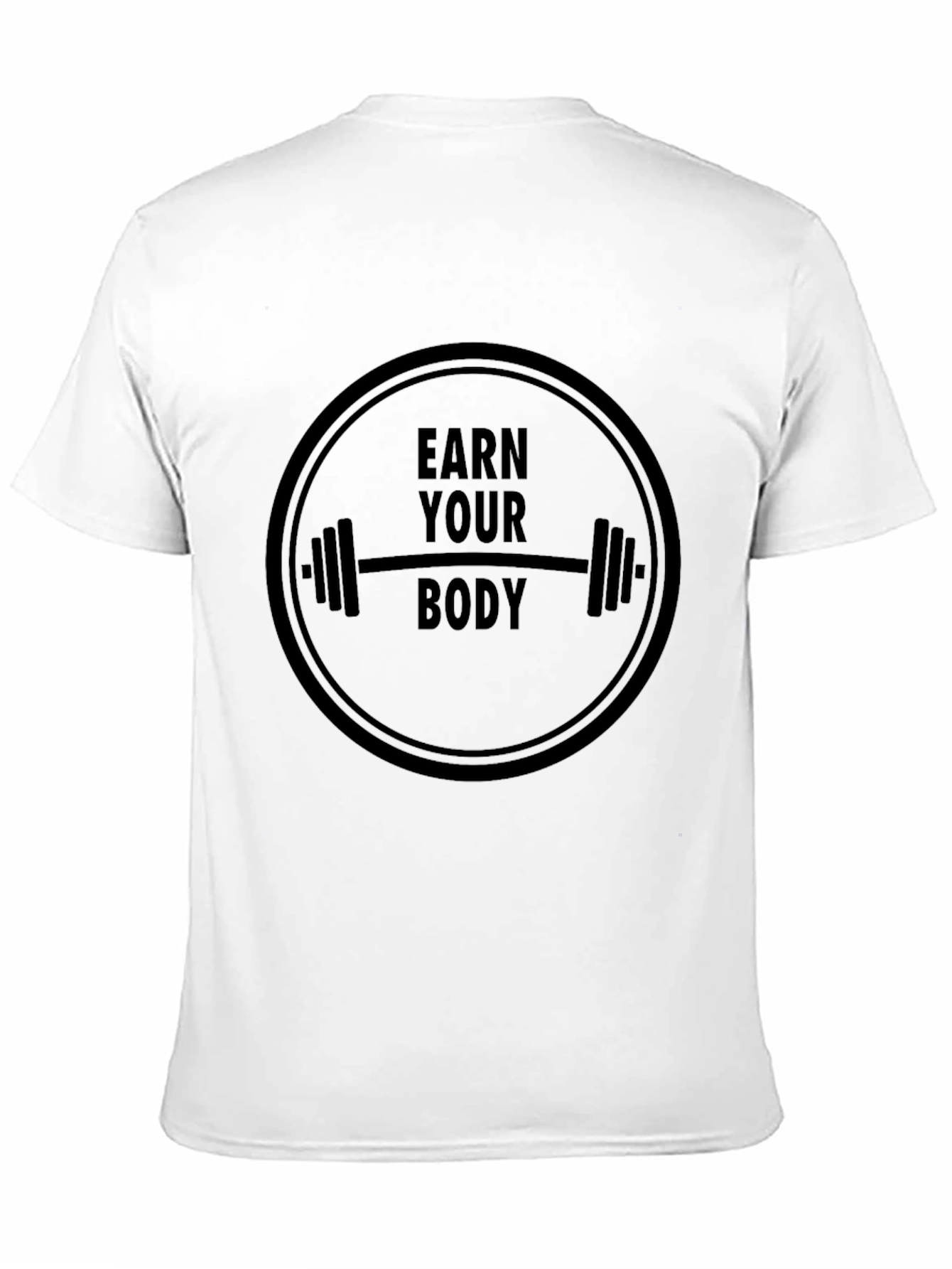 Earn Your Body Black T-Shirt Gym Fitness Tee