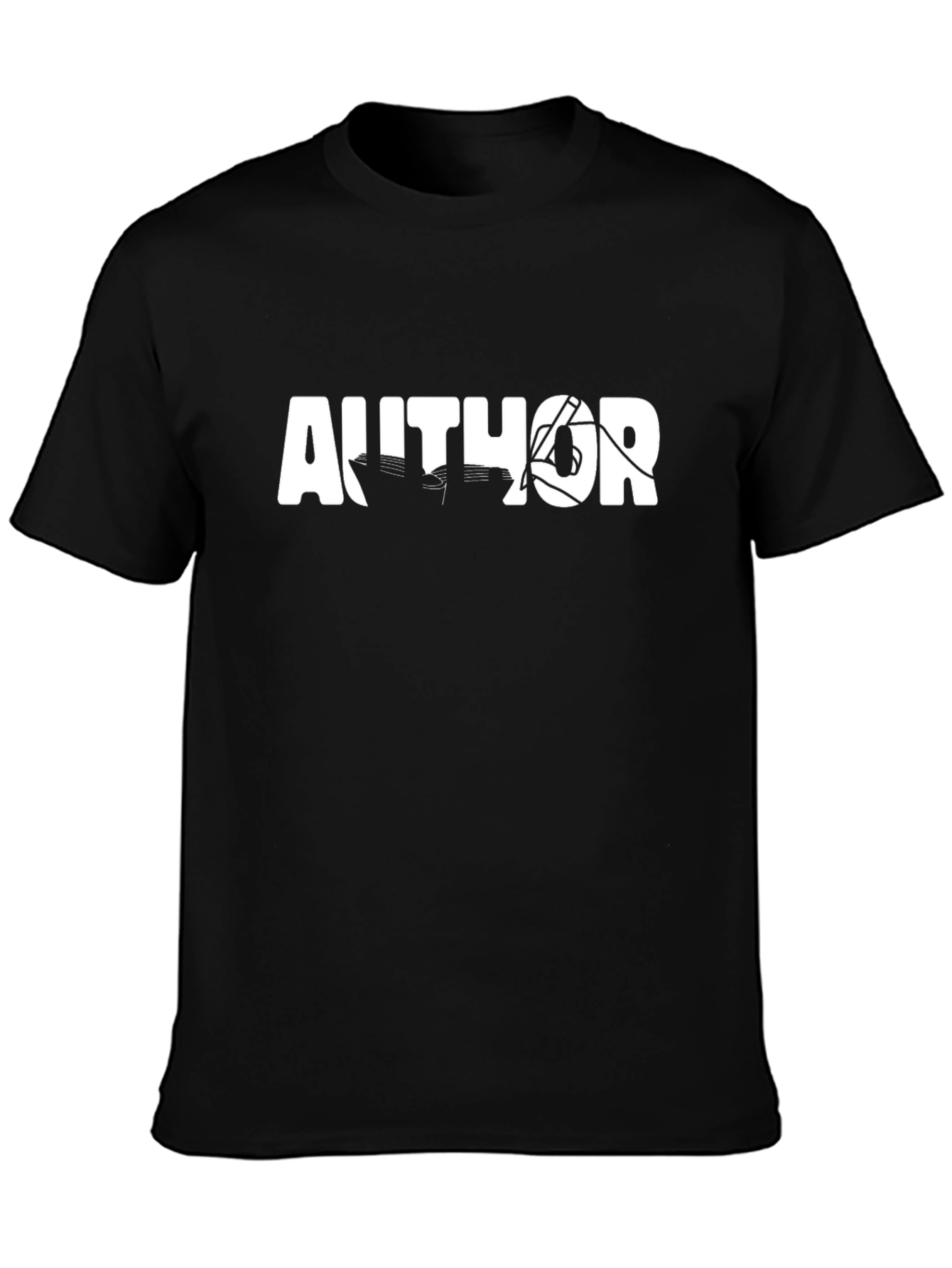 Author Black Graphic T-Shirt
