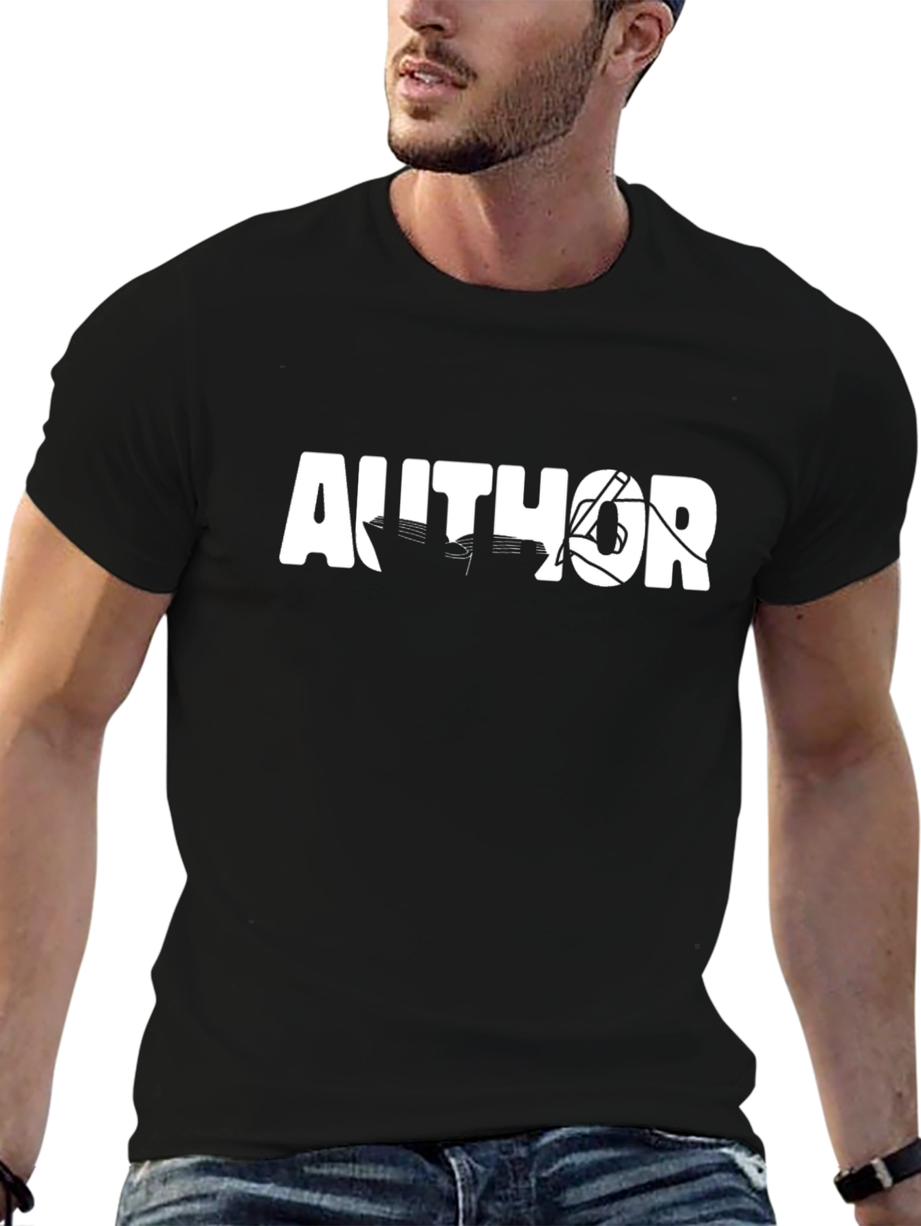 Author Black Graphic T-Shirt
