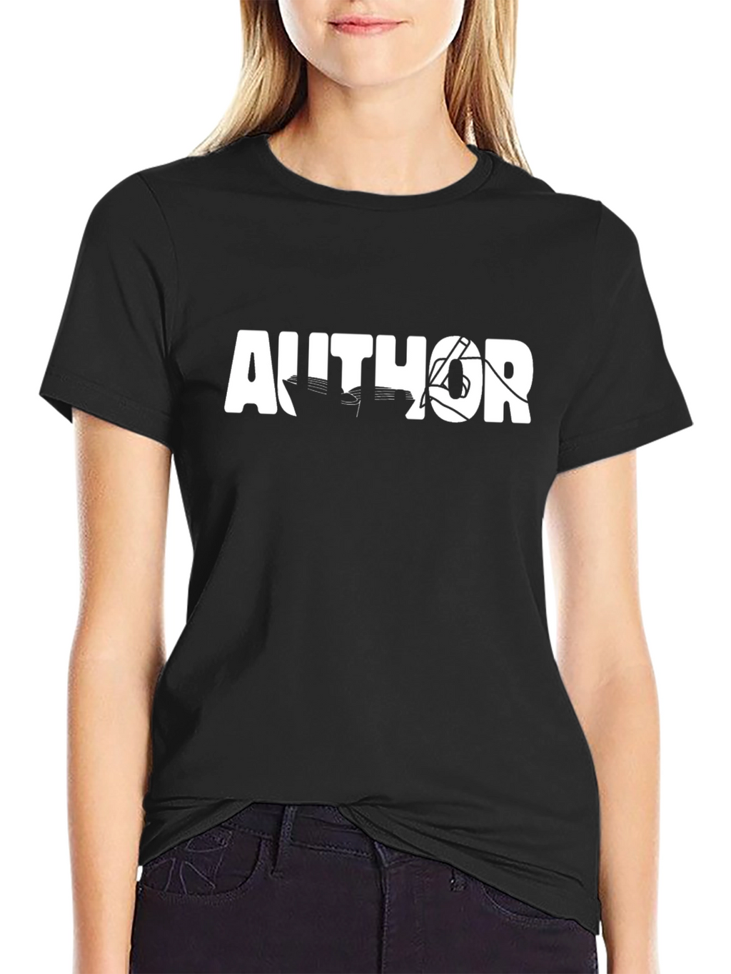 Author Black Graphic T-Shirt