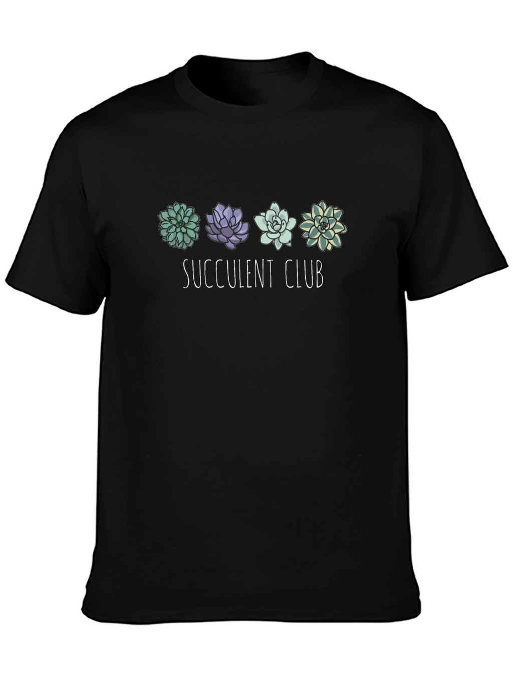 Succulent Club Black Graphic Tee