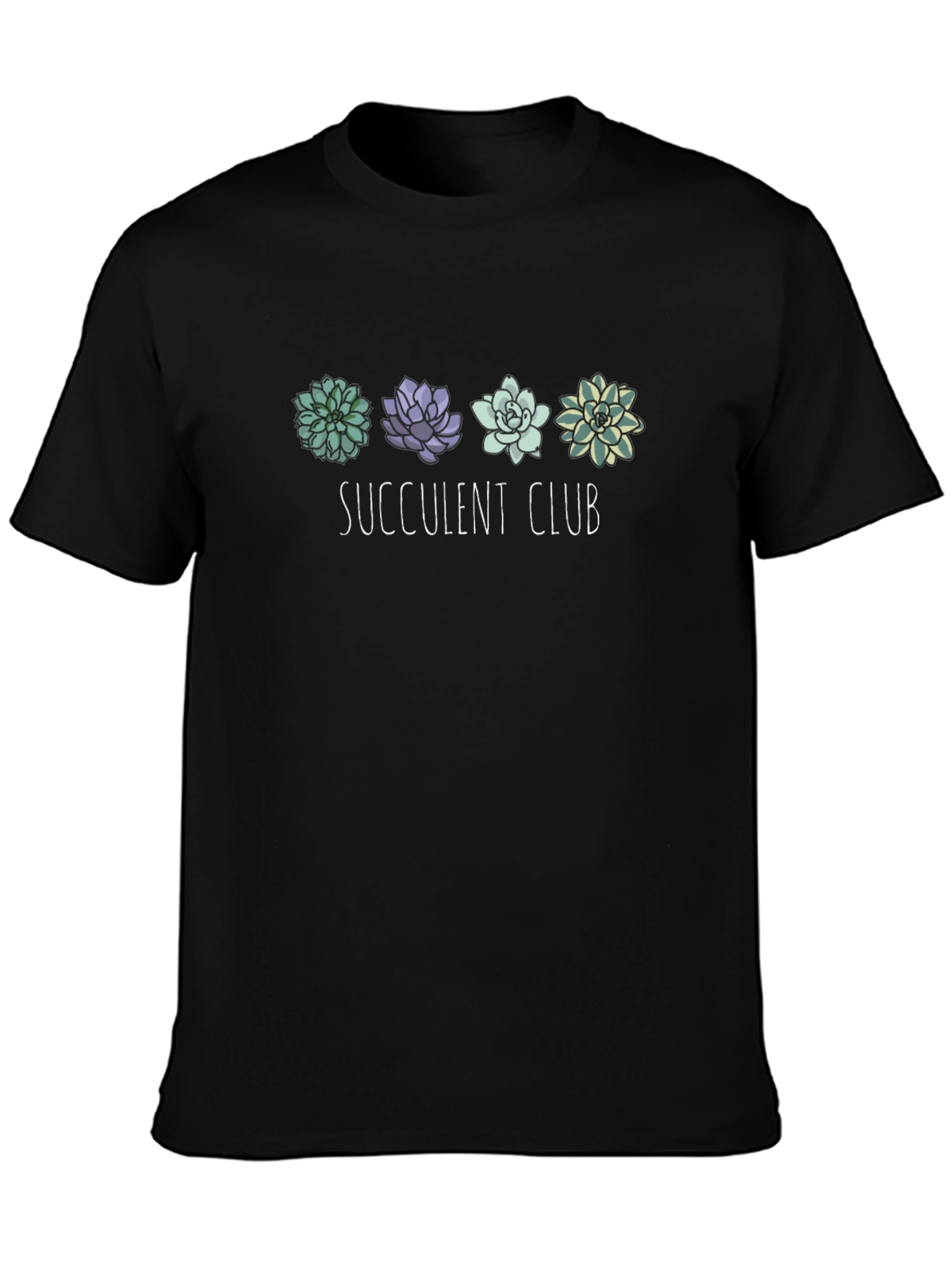 Succulent Club Black Graphic Tee