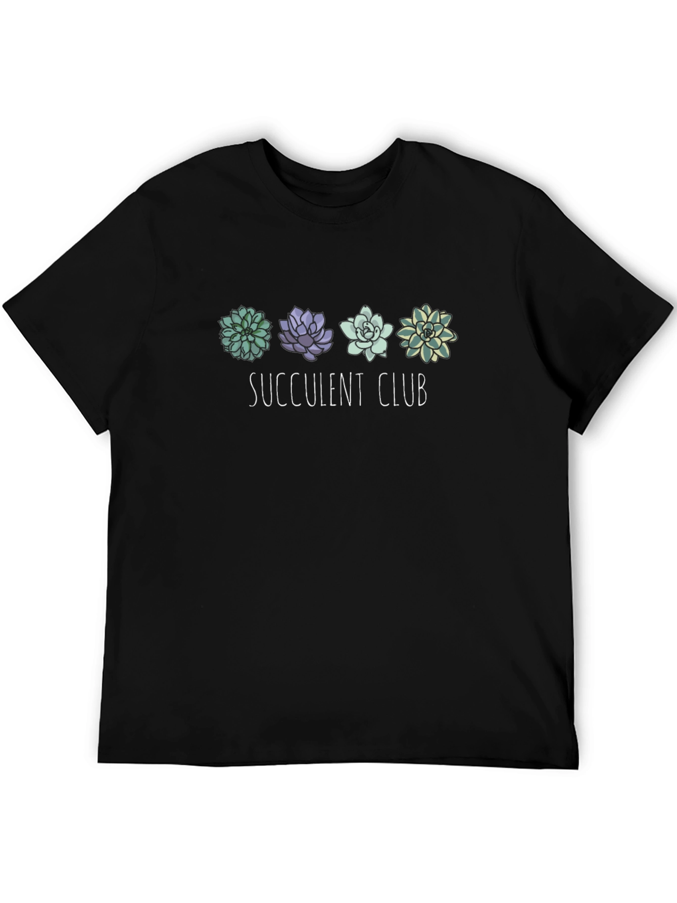 Succulent Club Black Graphic Tee