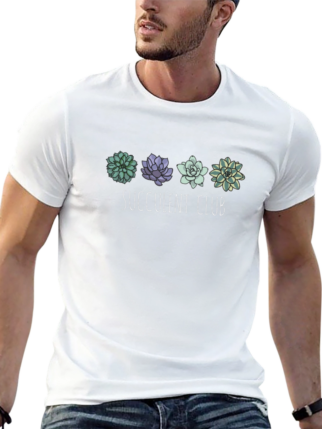 Succulent Club Black Graphic Tee
