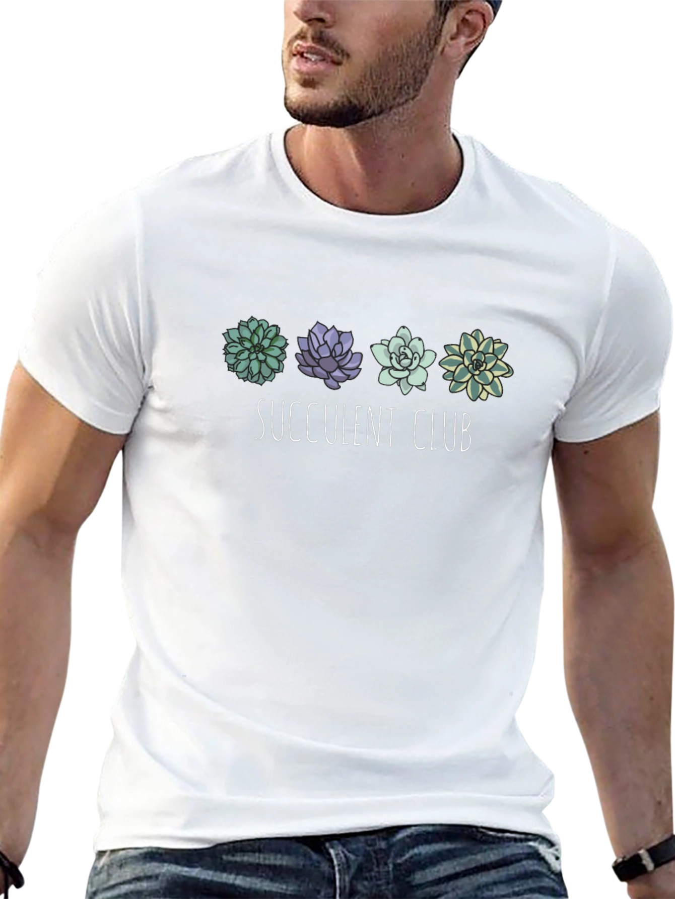 Succulent Club Black Graphic Tee
