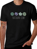 Succulent Club Black Graphic Tee