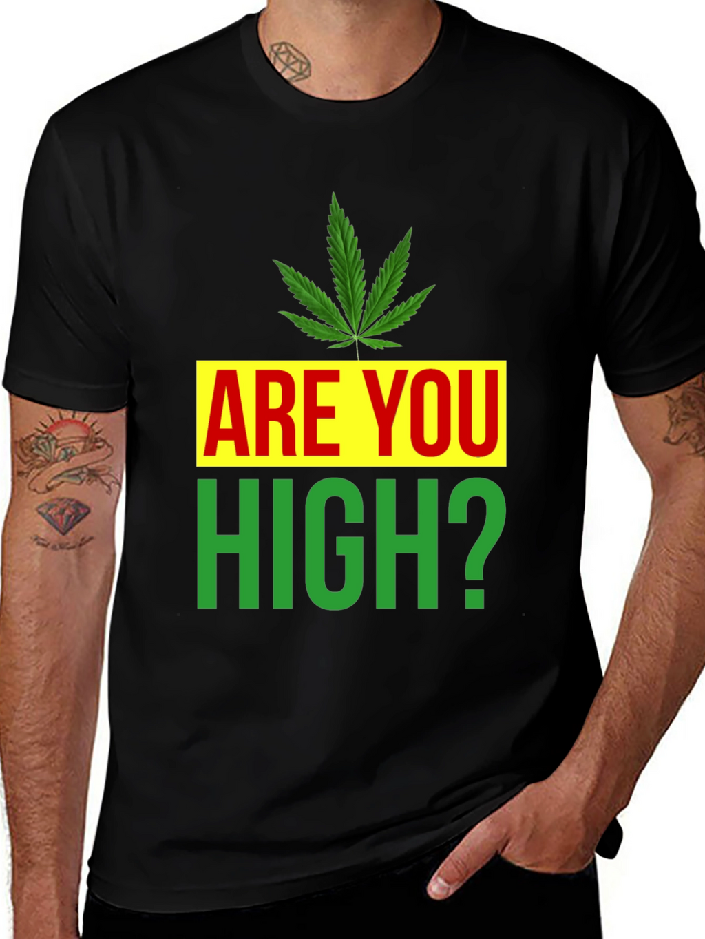 Are You High? Novelty Graphic Tee