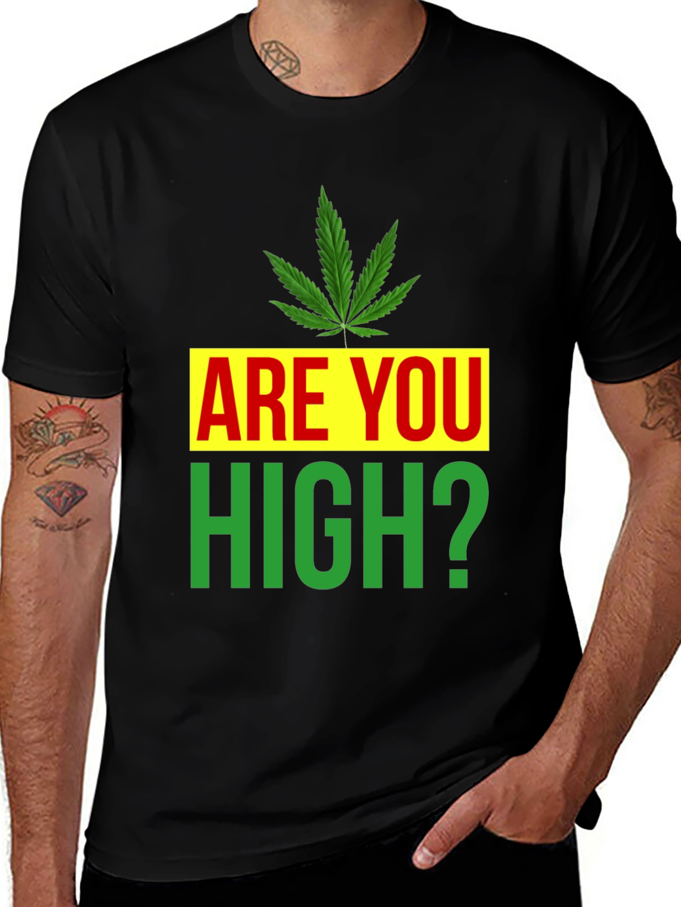 Are You High? Novelty Graphic Tee