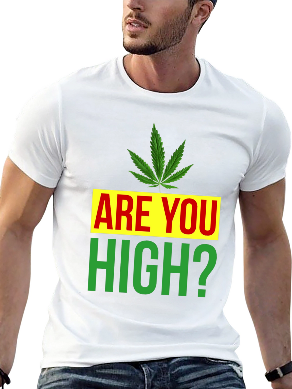 Are You High? Novelty Graphic Tee