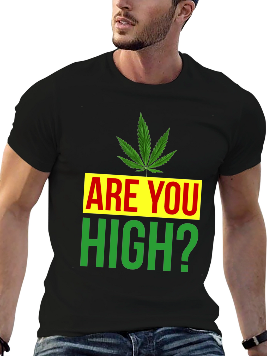 Are You High? Novelty Graphic Tee