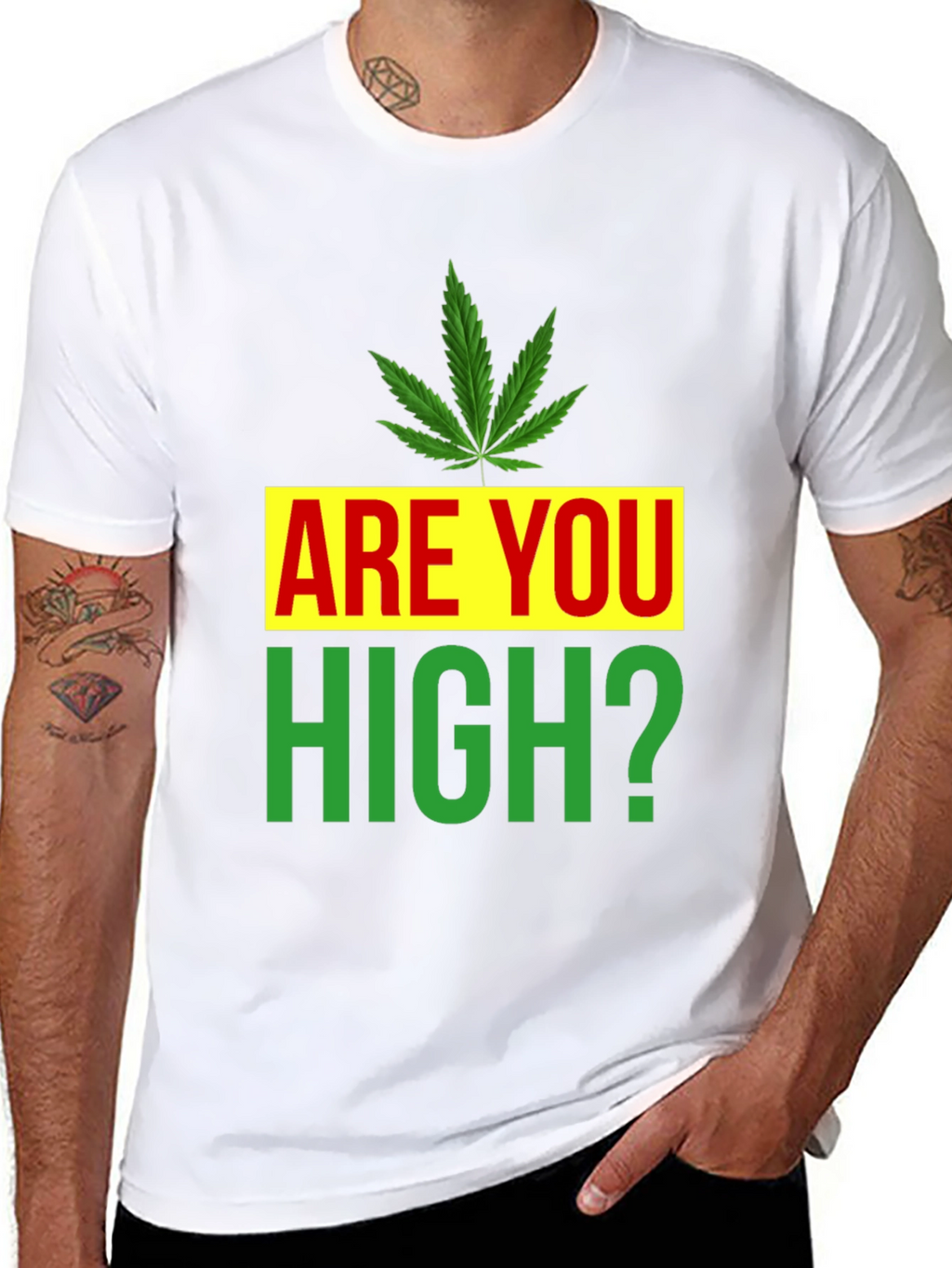 Are You High? Novelty Graphic Tee