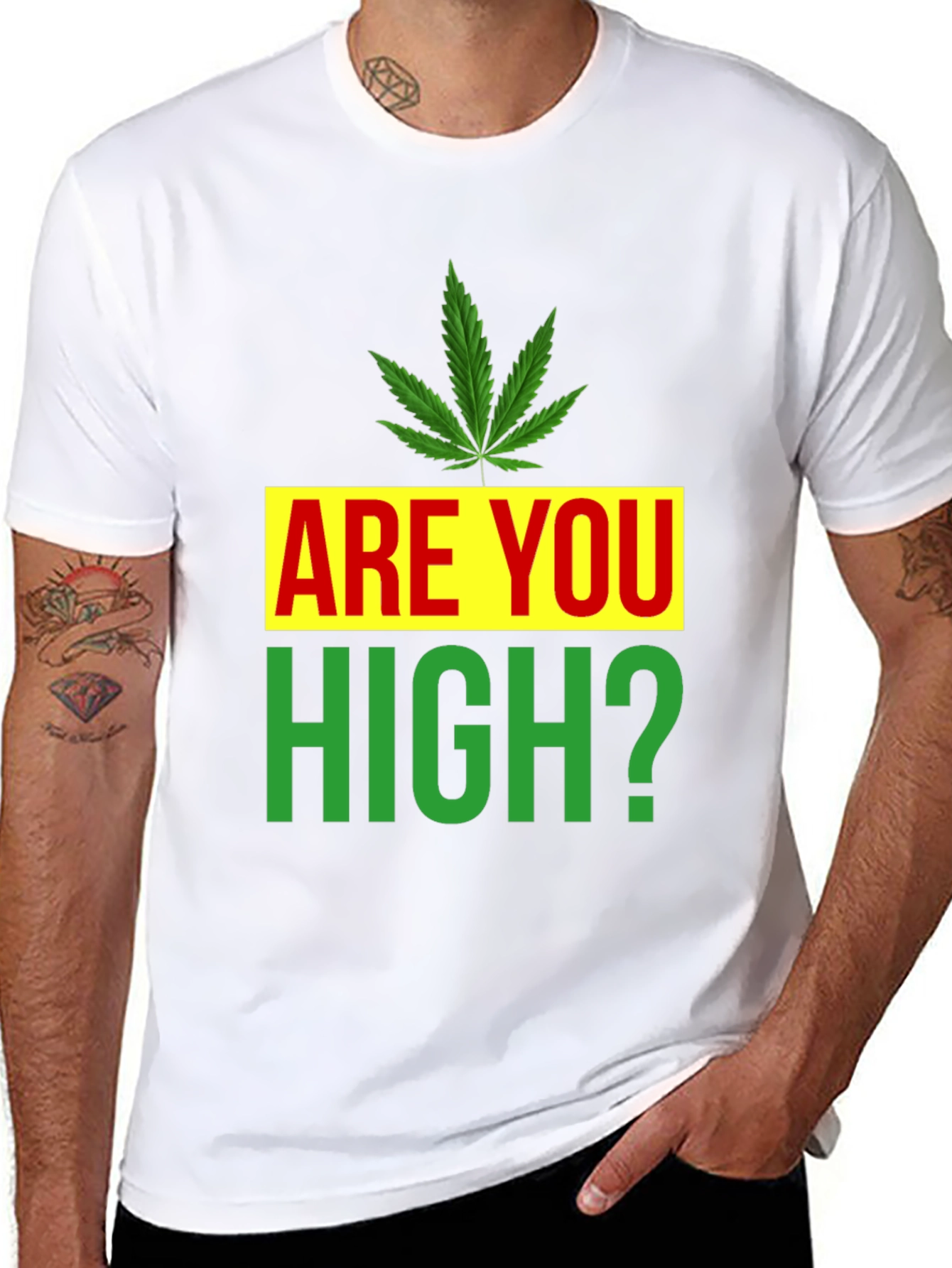 Are You High? Novelty Graphic Tee