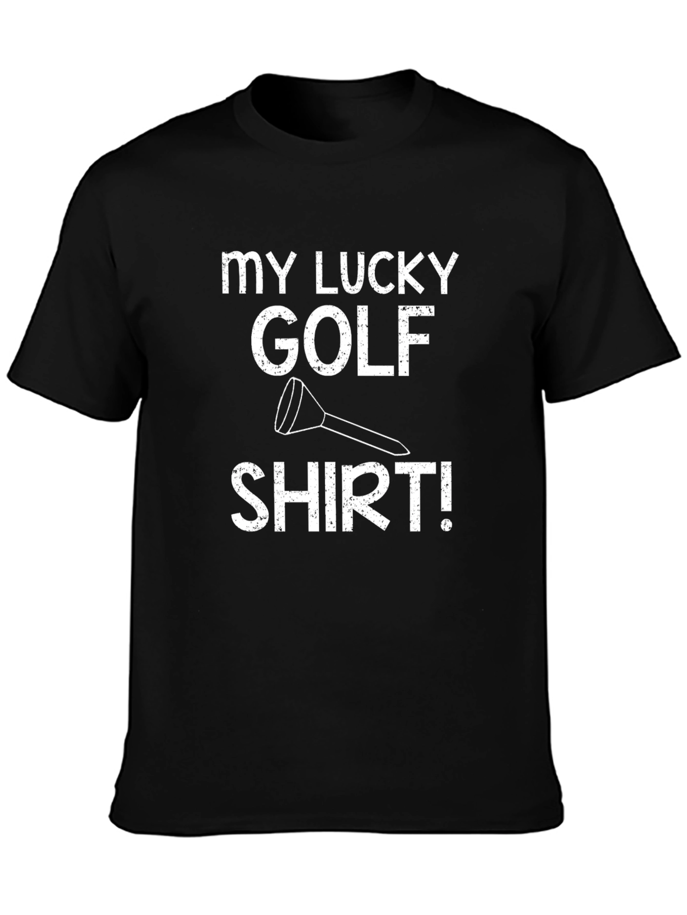 My Lucky Golf Shirt - Black Tee